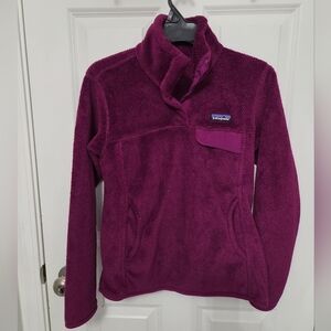 Patagonia Womens Re Tool Snap T Fleece Pullover Purple Polartec Outdoor  Size S